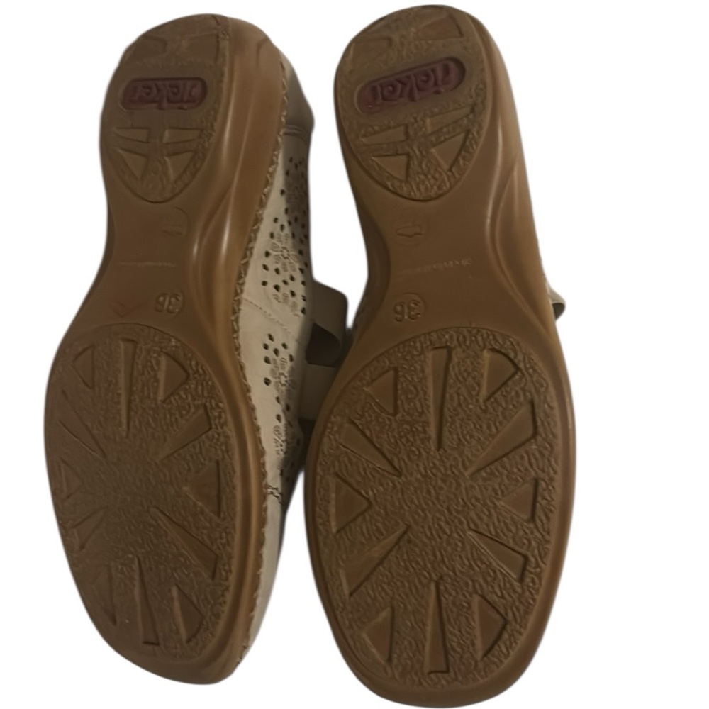 Rieker Daisy flats slip on style with elastic cross straps , size 36=5/5.5 - Picture 5 of 7